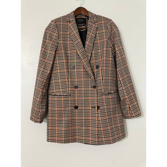 Scotch & Soda Tailored Double-Breasted Checked Blazer - Picture 3 of 7